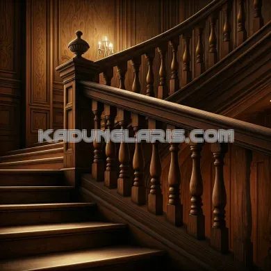 pasang railing tangga kayu jogja